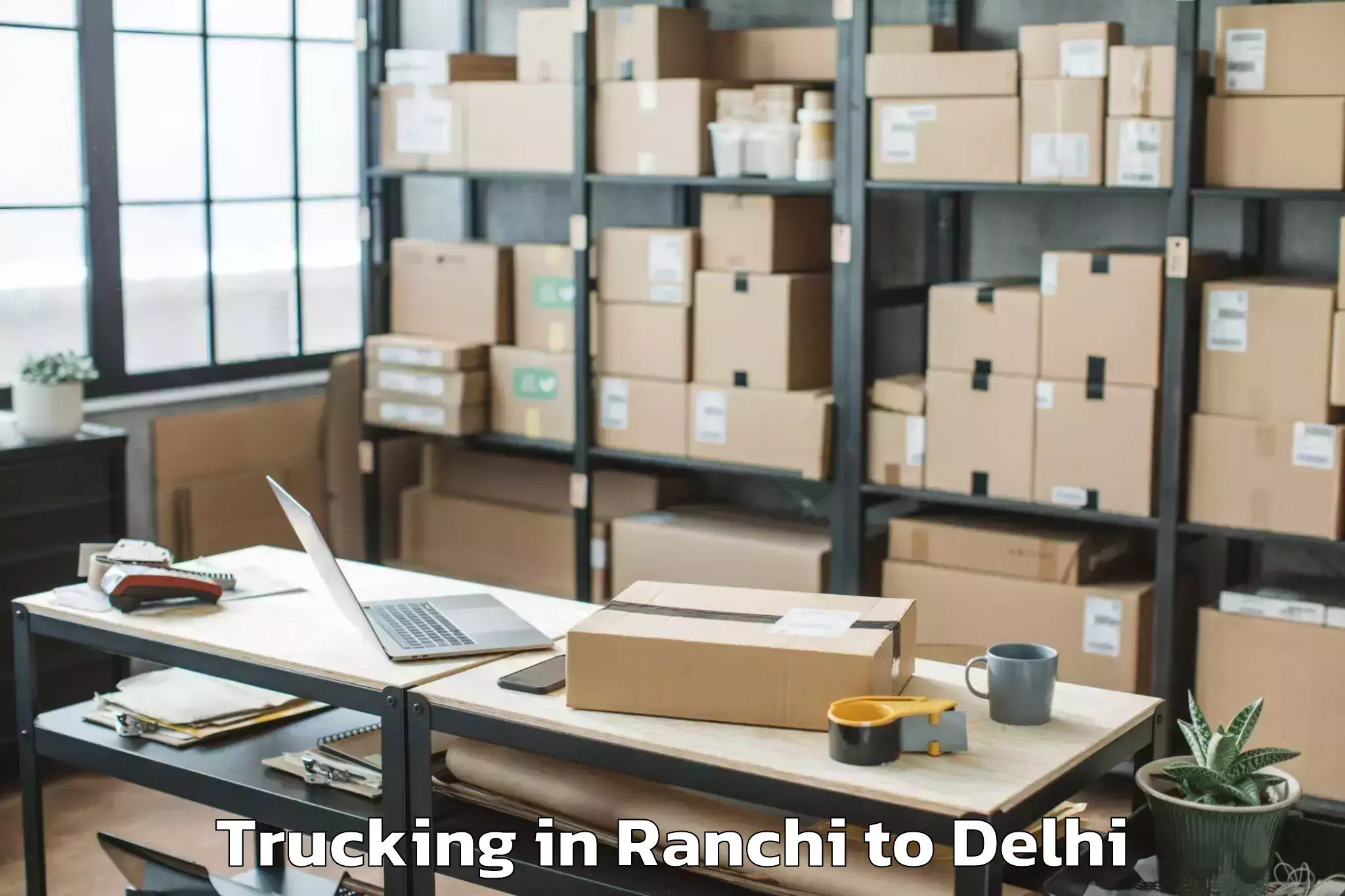 Reliable Ranchi to Naraina Industrial Estate Trucking